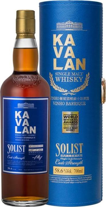 Immagine prodotto Kavalan Solista Single Malt Vinho Barrique Cask Strength (Single Malt, 1 x 70 cl)