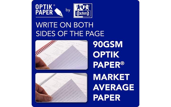 Image du produit Oxford Black n'Red carnet de notes relié A4 (A4, Blanc, Couverture rigide)
