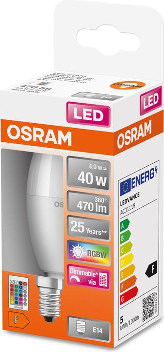 Immagine prodotto Osram Stella classica B (E14, 40 W, 470 lm, 1 x, F)