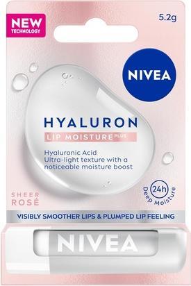 Image du produit NIVEA Hyaluron Lip Moisture Plus Karité Rose Baume à lèvres hydratant 5.2G