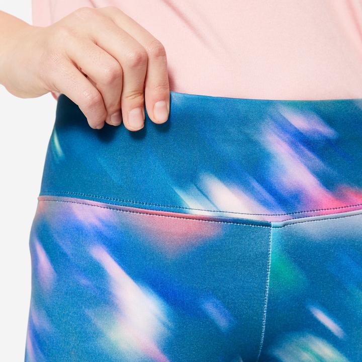 Produktbild Decathlon Leggings Mädchen atmungsaktiv - bunt bedruckt (6, 7, 8)