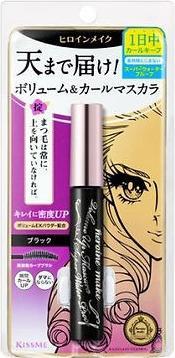 Actual product image KissMe Heroine Make Volume & Curl Waterproof (Jet Black)