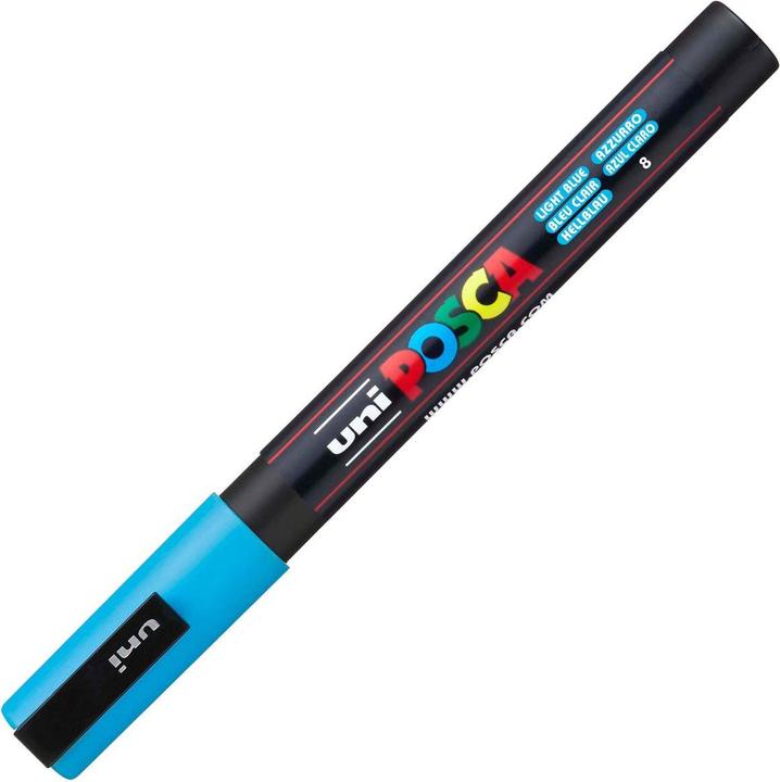 Immagine prodotto Posca Marchio PC-3M a punta tonda (Blu, 0.90 mm, 1 x)