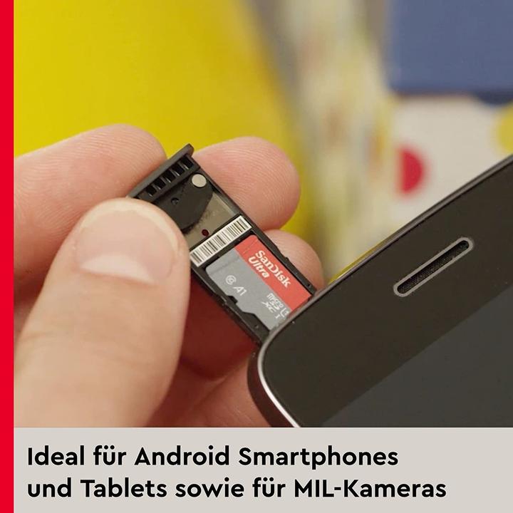 Actual product image SanDisk Ultra mit Adapter (256 GB, microSDXC, U1, UHS-I)