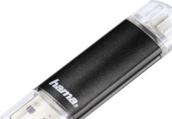 Produktbild Hama Laeta Twin (32 GB, Micro USB, USB 3.0, USB-A)