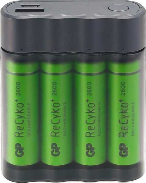 Actual product image GP Batteries Battery Charger Charge Anyway (1 pcs., AAA, AA, 2600 mAh, Battery + charger)