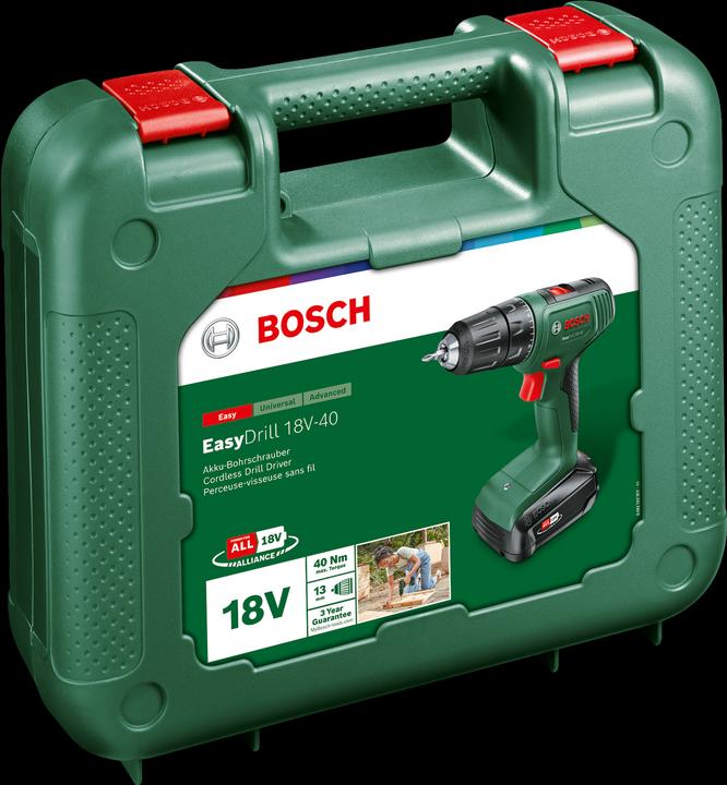 Actual product image Bosch Home & Garden EasyDrill 18V-40 (Rechargeable battery operated)