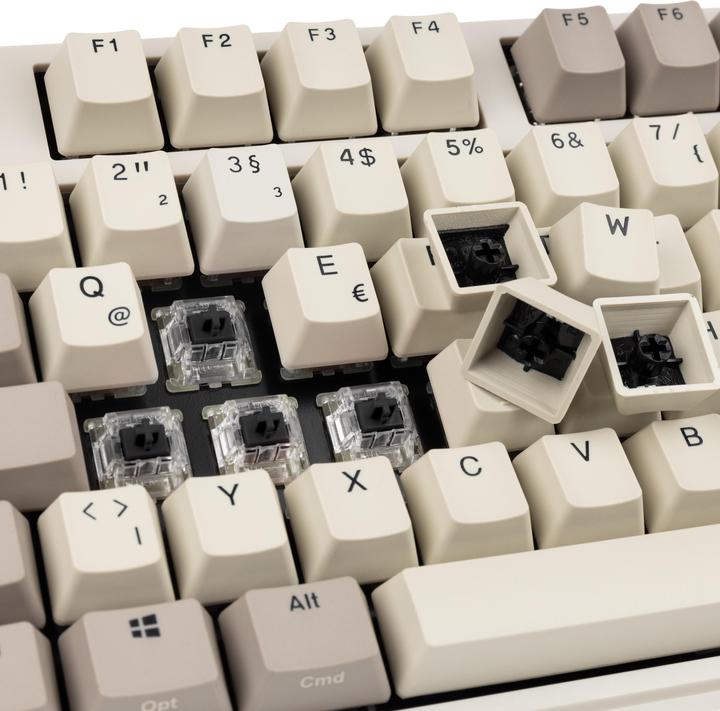 Produktbild Ducky Origin Vintage Gaming Tastatur, Cherry MX-Black (DE, Kabelgebunden)