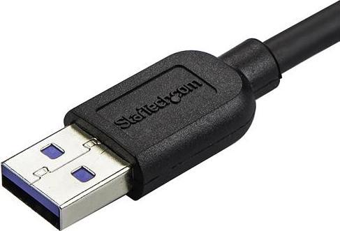 Actual product image StarTech 50cm Slim Micro USB 3.0 cable left angled - USB 3.1 Gen 1 (5 Gbit/s) connection cable (0.50 m, USB 3.2 Gen 1)