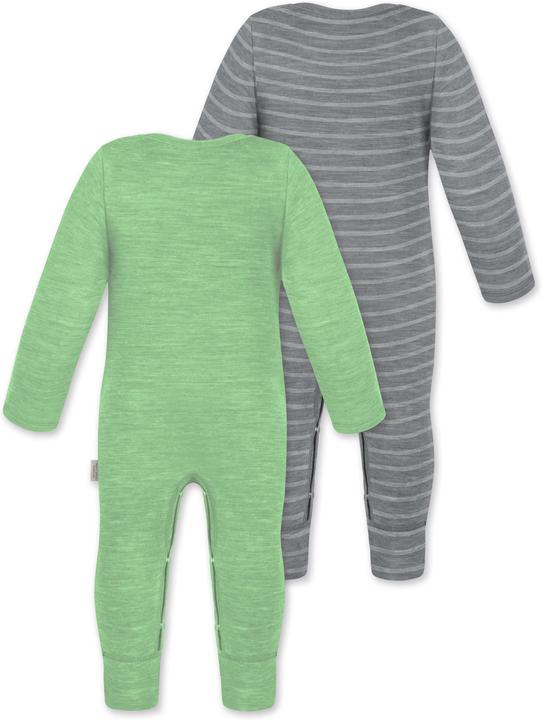 Actual product image Normani 2-pack baby merino romper "Tangoio" - 9595 (68)