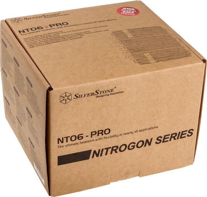Actual product image Silverstone SST-NT06-PRO-V2 Nitrogon CPU Cooler (82 mm)