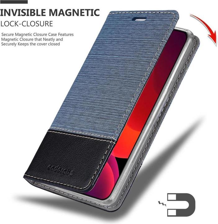 Produktbild Cadorabo Book Jeans Optik Cover (Apple iPhone 12 Pro Max)