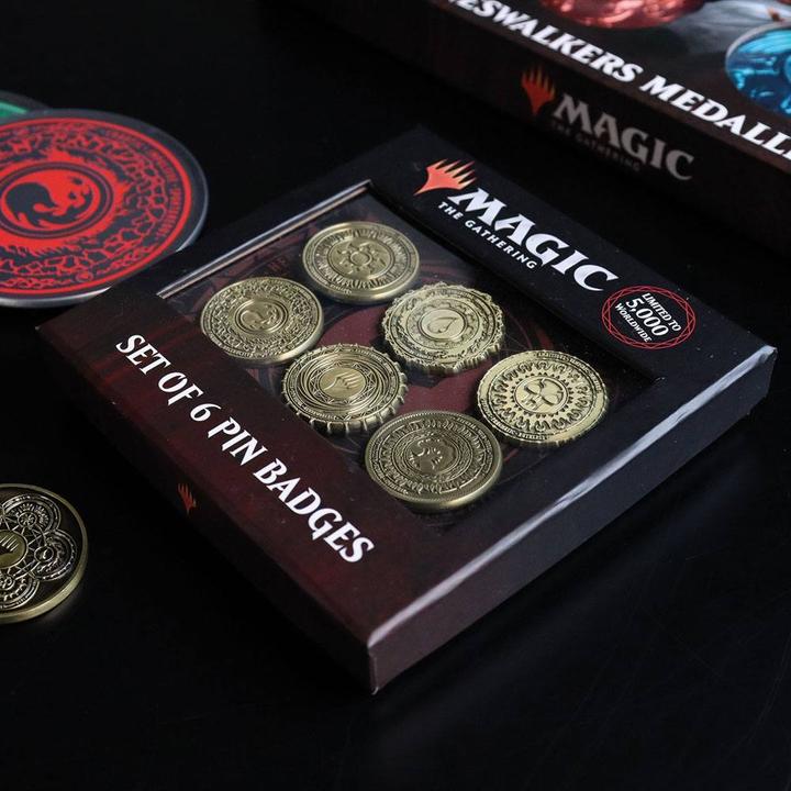 Actual product image Fanattik Magic the Gathering pack 6 pin's Limited Edition Mana Symbol