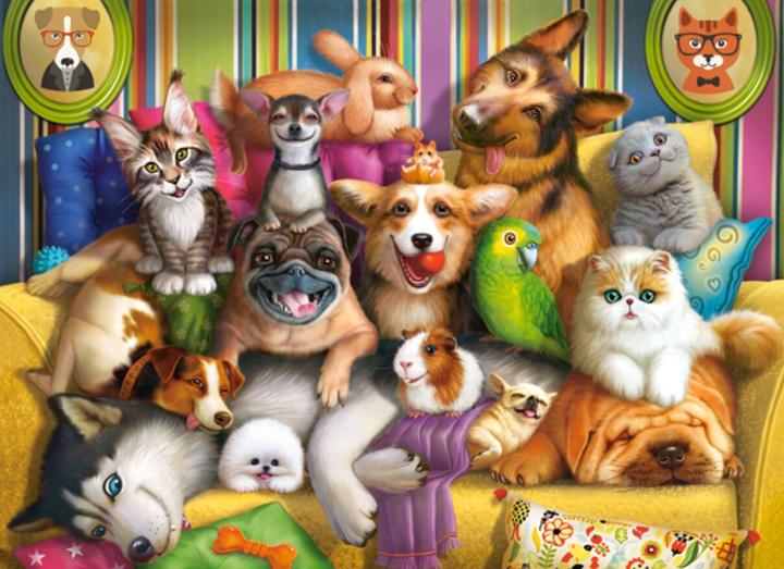 Actual product image Castorland Playful pets jigsaw puzzle 70 pieces (70 pieces)