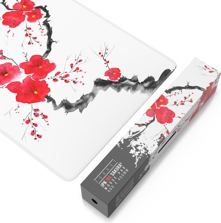 Actual product image Titanwolf Gaming Mouse Pad, 900 x 400mm XXL Speed Gaming Mouse Mat, Mousepad Extra Large Surface, Ink Sakura 6 (XXL)