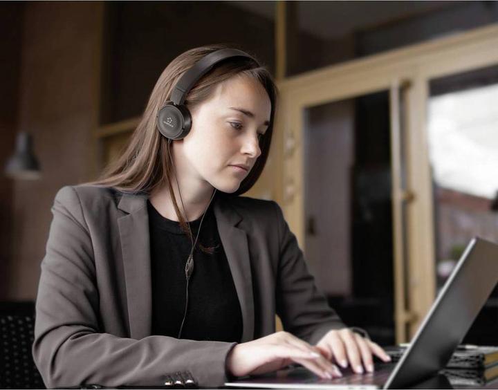 Image du produit Renkforce RF-HS-130 Casque On Ear filaire Stéréo Noir Bandeau (Filaire)