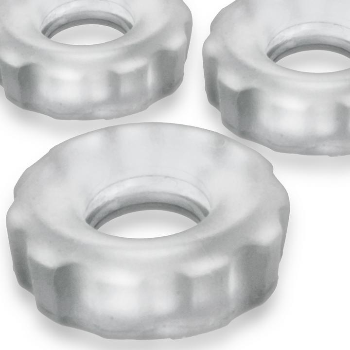 Produktbild Hünkyjunk Oxballs 83189: Hunkyjunk Super Huj 3Pk Cockrings Clear (5 cm)