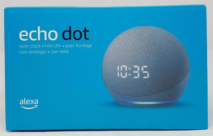 Produktbild Amazon Echo Dot (4. Gen.) mit Uhr (Amazon Alexa)