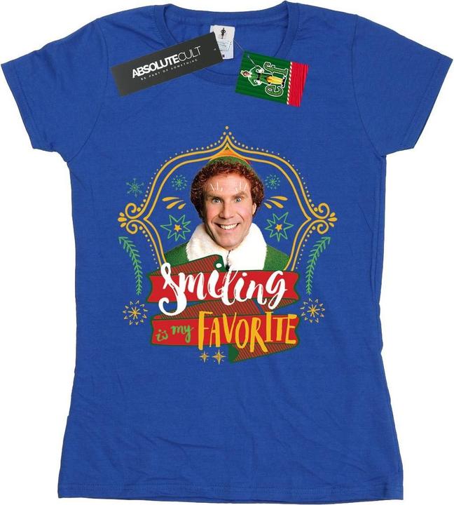 Actual product image Elf Womens/Ladies Buddy Smiling Cotton T-Shirt (L)