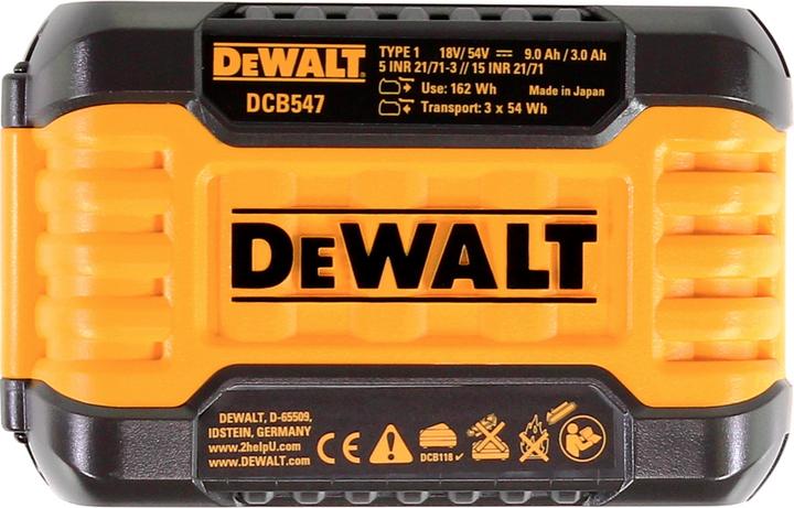 Actual product image DeWalt DCB 118 X1 FlexVolt 54 V / 18 V Starter Set + 1x DCB 547 Battery 9.0 Ah (54 V)