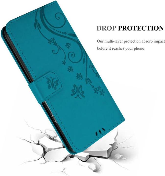 Actual product image Cadorabo Flower Book cover (Apple iPhone 12 mini)