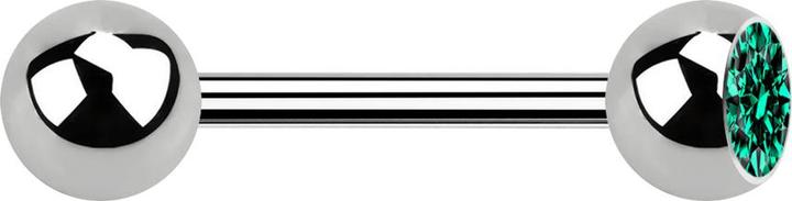 Immagine prodotto Star Piercing Barbell in argento con sfera e cristallo turchese (Titanio G23, senza ottone)