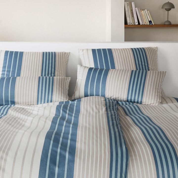 Produktbild Elegante Range dunkelblau (Bettwäsche Set, 135x200 cm + 80x80 cm)