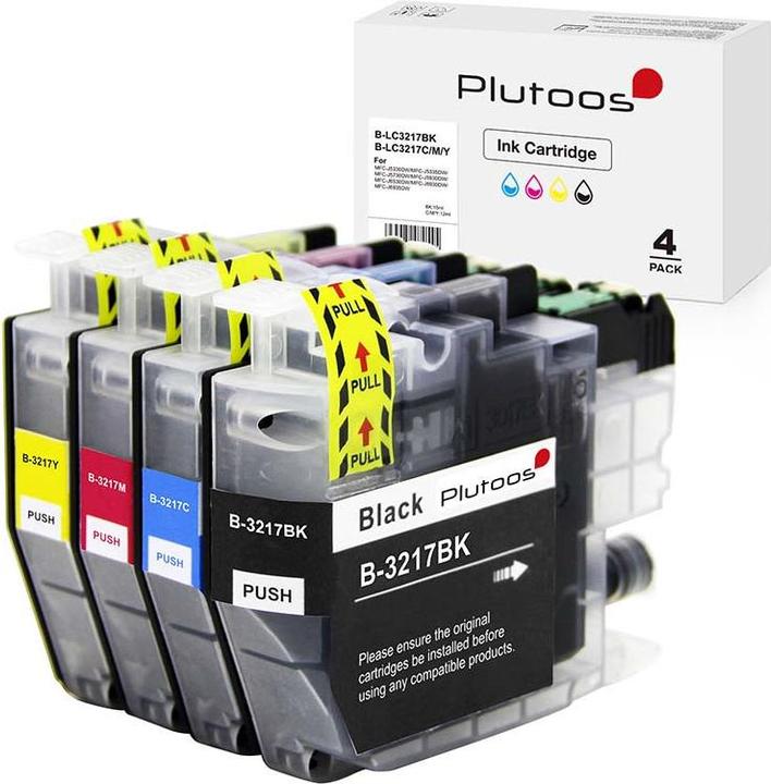 Produktbild Plutoos Brother LC-3217 Patronen XXL kompatibel, 4er Farbset