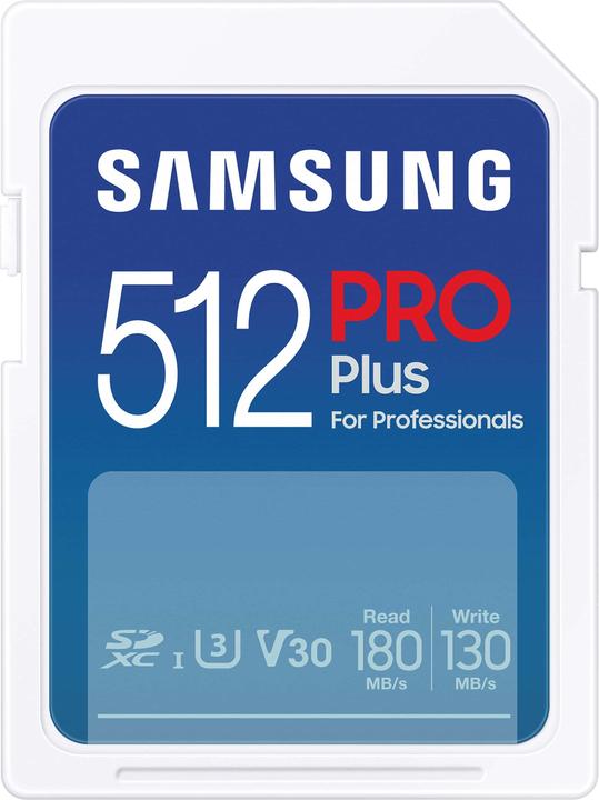 Samsung PRO Plus (512 GB, SDXC, U3, UHS-I)