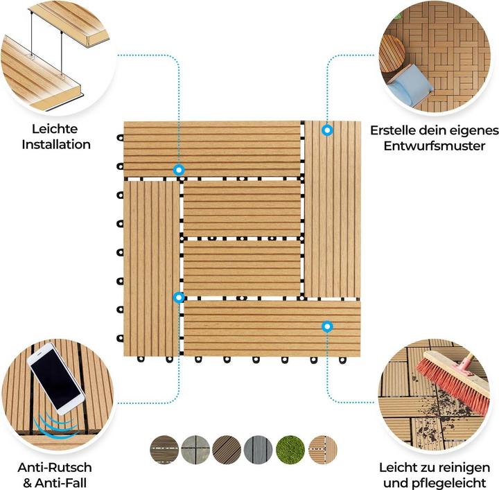 Produktbild Floordirekt Classic Teak (30 x 30 cm)