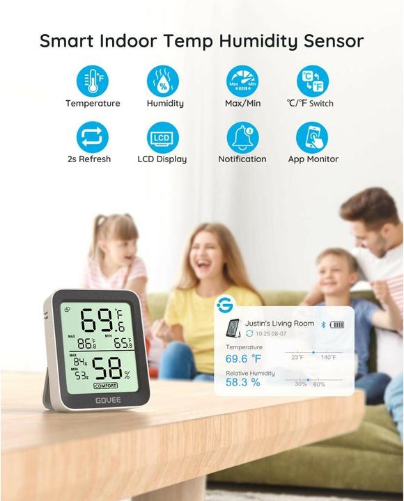 Produktbild Govee Bluetooth Thermometer Hygrometer with Screen