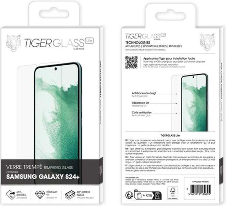 Image du produit Tiger Glass Lite Verre Trempe Avec Applicateur Samsung Galaxy S24 Plus (1 pièce(s), Samsung Galaxy S21)