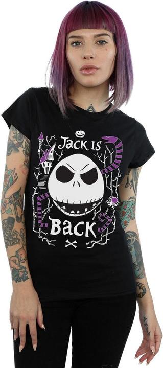 Actual product image Disney Womens/Ladies Nightmare Before Christmas Jack Is Back Cotton T-Shirt (S)