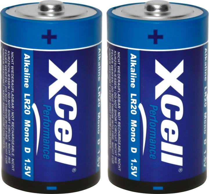 Produktbild Hückmann Batterie Typ D (Mono), LR20, Performance Alkaline, 1,5V, 2er Set (2 Stk., D)