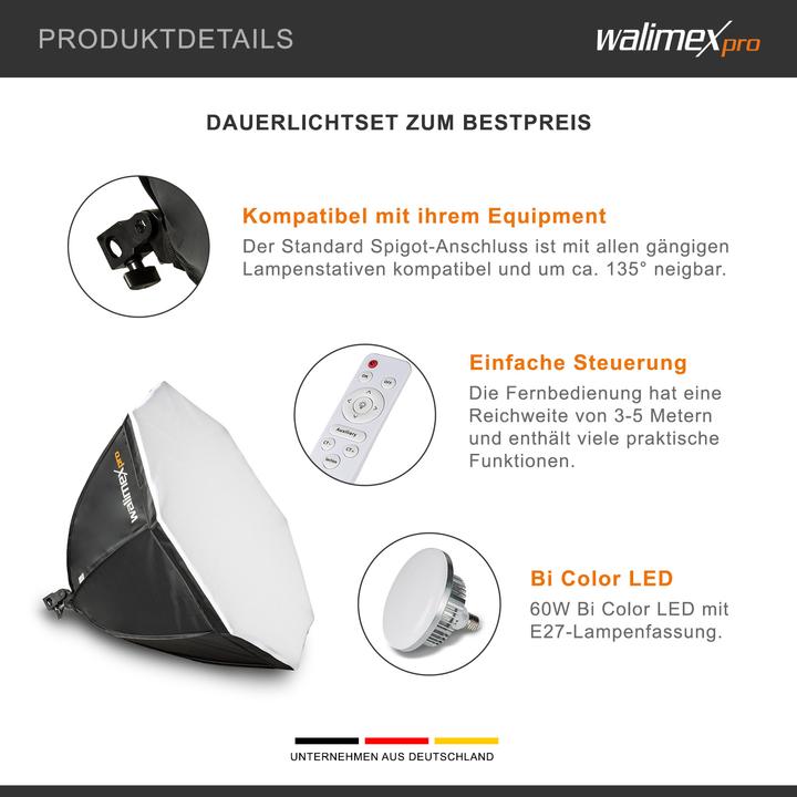 Produktbild Walimex pro LED 60W Octagon (Schirmreflektor, 65 cm)