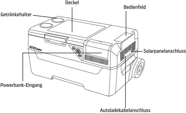 Produktbild Koor Kompressor-Kühlbox ACUX-R 40 mit Powerbank (40 l)
