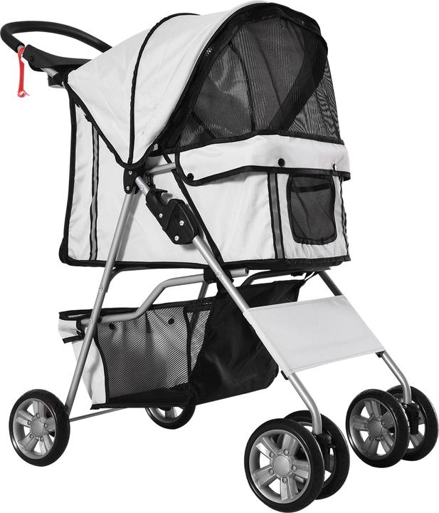 Immagine prodotto PawHut Carrello per cani con griglia (Cane, Pieghevole)