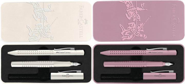 Immagine prodotto Faber-Castell Set di penne stilografiche e impugnature biro (Ombre di rosa, 2 x)