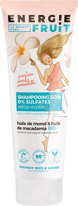 Energie Fruit - Shampooing Soin 0% Solfati Méga-Hydra (250 ml, Shampoo liquido)