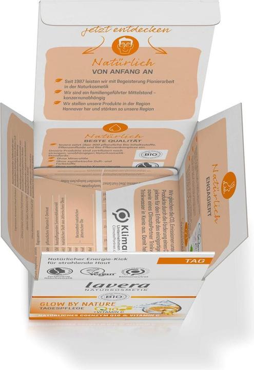 Produktbild Lavera Glow by Nature Tagespflege Q10 mit Vitamin C (50 ml)