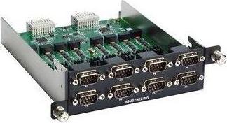 Actual product image Moxa 8-port software-selectable RS-232422485 PCIe serial module with terminal-block c