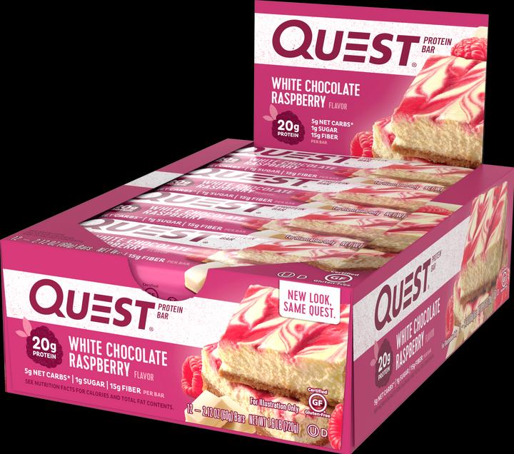 Actual product image Quest Bar (Raspberry, 12 pcs., 720 g)