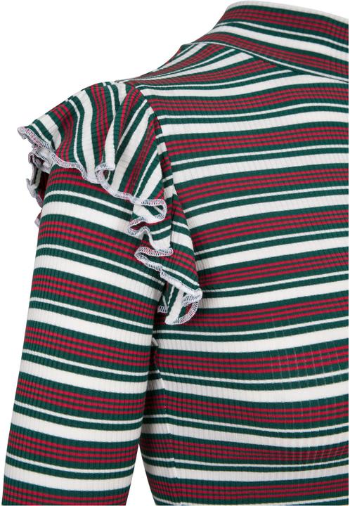 Produktbild Urban Classics Ladies Rib Striped Volant Turtleneck L/S (5XL)