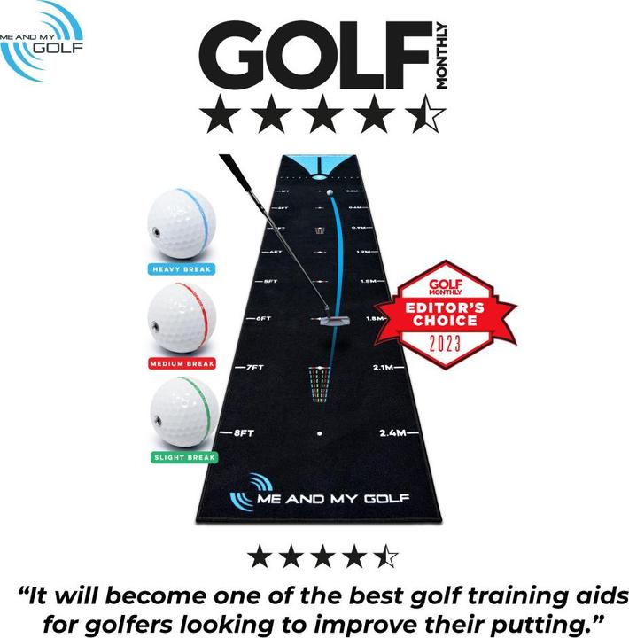 Produktbild Me and my Golf Breaking Ball Putting Mat (11 ft)
