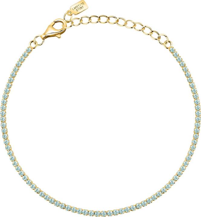 Produktbild La Petite Story - Gold-plated tennis bracelet with zircons Silver LPS05AWV61 (19 cm, Silber 925)