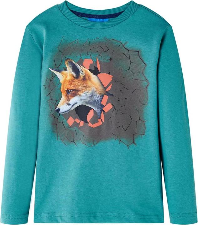 Actual product image VidaXL Children's long-sleeved shirt dark blue 104,Material: 100 (104)