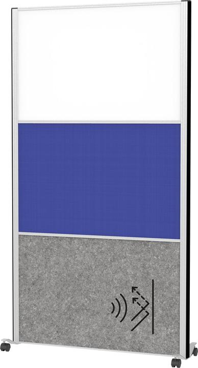 Image du produit Maul Système de cloisons MAULconnecto 9651795 1xWB 1xbl 1xAk d.gr Mobil (100 x 182 cm)