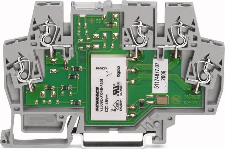 Actual product image Wago 859-358 Relay terminal Rated voltage: 230 V/AC Switching current (max.): 5 A 1 change-over