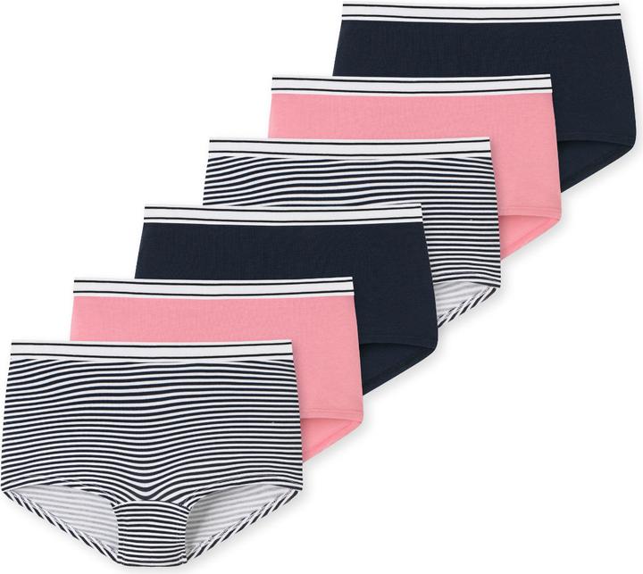Produktbild Schiesser 6er Pack Teens Girls 95/5 Organic Cotton Shorts (152, 6er Pack)
