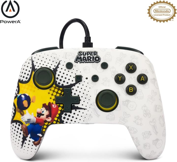 Immagine prodotto PowerA Controller cablato migliorato per Nintendo Switch - Bob-omb Blast (Switch)
